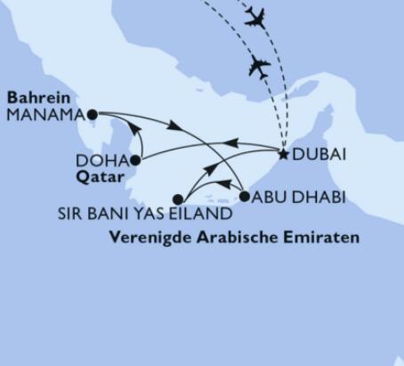 Overview Emiraten Cruise