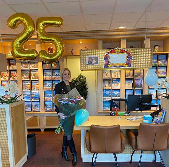 Petra 25 jaar in dienst bij Klooster Reizen! 