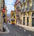 Tram in Lissabon